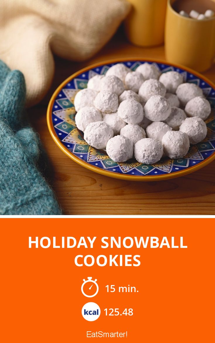 Holiday Snowball Cookies recipe | Eat Smarter USA