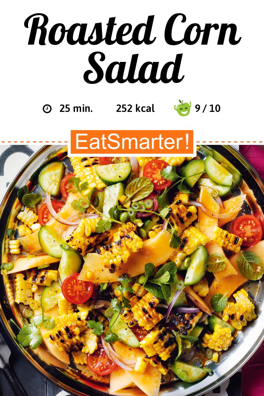 Salad With Roasted Corn Melon And Cucumber Recipe Eat Smarter USA 675567
