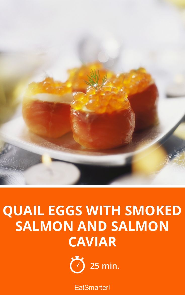 Quail Eggs with Smoked Salmon and Salmon Caviar recipe ...