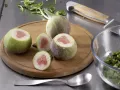 Baked Figs with Cream Cheese Pistachio Stuffing preparation step 3 Baked Figs with Cream Cheese Pistachio Stuffing preparation step 3