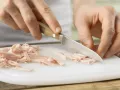 Baked Ham & Mushroom Pizza Toasts preparation step 4 Baked Ham & Mushroom Pizza Toasts preparation step 4
