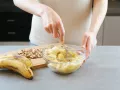 Banana Bread with Hazelnuts preparation step 1 Banana Bread with Hazelnuts preparation step 1