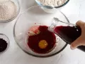 Beet Bagels preparation step 1 Beet Bagels preparation step 1