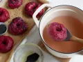 Beet Bagels preparation step 3 Beet Bagels preparation step 3