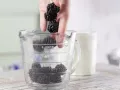 Blackberry Yogurt Parfait preparation step 1 Blackberry Yogurt Parfait preparation step 1