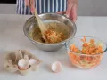 Carrot Apple Muffins preparation step 3 Carrot Apple Muffins preparation step 3