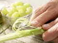Celery-Grape Wheatgrass Juice preparation step 2 Celery-Grape Wheatgrass Juice preparation step 2