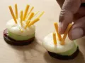 Cheese Hedgehog with Carrot Sticks preparation step 5 Cheese Hedgehog with Carrot Sticks preparation step 5