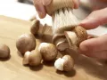 Chicken and Mushroom Skewers preparation step 4 Chicken and Mushroom Skewers preparation step 4