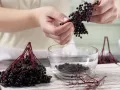 Chilled Elderberry Soup with Coconut Meringues preparation step 6 Chilled Elderberry Soup with Coconut Meringues preparation step 6