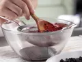 Chilled Elderberry Soup with Coconut Meringues preparation step 8 Chilled Elderberry Soup with Coconut Meringues preparation step 8