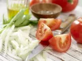 Chopped Salad with Tahini Dressing preparation step 2 Chopped Salad with Tahini Dressing preparation step 2