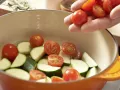 Crisp Bread Triangles with Tomatoes and Zucchini preparation step 6 Crisp Bread Triangles with Tomatoes and Zucchini preparation step 6