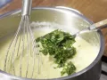 Crisp Zucchini with Creamy Polenta preparation step 3 Crisp Zucchini with Creamy Polenta preparation step 3
