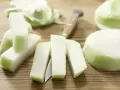 Crispy Kohlrabi Sticks preparation step 1 Crispy Kohlrabi Sticks preparation step 1