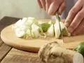 Fennel Lamb's Lettuce Juice preparation step 2 Fennel Lamb's Lettuce Juice preparation step 2