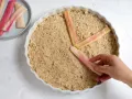 Fresh Rhubarb Cake with Almonds preparation step 3 Fresh Rhubarb Cake with Almonds preparation step 3