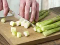 Glazed Asparagus with Potato Waffles preparation step 4 Glazed Asparagus with Potato Waffles preparation step 4
