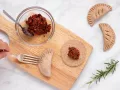 Hand Pies with Tomato, Hazelnut and Rosemary Filling preparation step 4 Hand Pies with Tomato, Hazelnut and Rosemary Filling preparation step 4