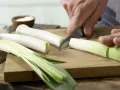 Leeks with Peanut Sauce preparation step 2 Leeks with Peanut Sauce preparation step 2