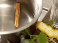 Lemon Balm and Cinnamon Tea preparation step 2 Lemon Balm and Cinnamon Tea preparation step 2