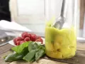 Mango Sorbet with Raspberry Sauce preparation step 3 Mango Sorbet with Raspberry Sauce preparation step 3