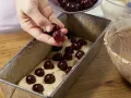 Marble Cake with Cherries and Chocolate preparation step 6 Marble Cake with Cherries and Chocolate preparation step 6