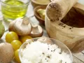 Mediterranean Salad in Parmesan Baskets preparation step 1 Mediterranean Salad in Parmesan Baskets preparation step 1