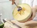 Melon Juice preparation step 1 Melon Juice preparation step 1