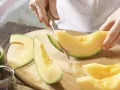 Melon Juice preparation step 2 Melon Juice preparation step 2