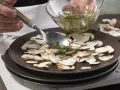 Mushroom Parmesan Carpaccio preparation step 5 Mushroom Parmesan Carpaccio preparation step 5