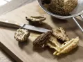 Napa Cabbage and Morel Mushrooms preparation step 1 Napa Cabbage and Morel Mushrooms preparation step 1