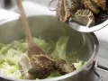 Napa Cabbage and Morel Mushrooms preparation step 7 Napa Cabbage and Morel Mushrooms preparation step 7