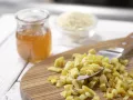 No-Bake Mango-Almond Squares preparation step 1 No-Bake Mango-Almond Squares preparation step 1