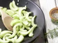 Open-Faced Cucumber and Ham Sandwiches preparation step 4 Open-Faced Cucumber and Ham Sandwiches preparation step 4
