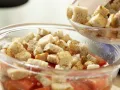 Pollock with Tomato-Bread Salad preparation step 8 Pollock with Tomato-Bread Salad preparation step 8