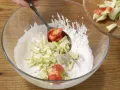 Quark Ice Cream with Fresh Fruit preparation step 4 Quark Ice Cream with Fresh Fruit preparation step 4