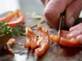 Red Bell Peppers and Savoy Cabbage preparation step 3 Red Bell Peppers and Savoy Cabbage preparation step 3