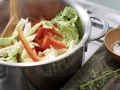 Red Bell Peppers and Savoy Cabbage preparation step 6 Red Bell Peppers and Savoy Cabbage preparation step 6