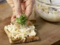Salmon Tartare on Bread with Cress preparation step 5 Salmon Tartare on Bread with Cress preparation step 5