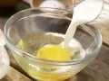 Scrambled Eggs with Bread Hearts preparation step 2 Scrambled Eggs with Bread Hearts preparation step 2