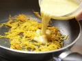 Scrambled Eggs with Bread Hearts preparation step 4 Scrambled Eggs with Bread Hearts preparation step 4