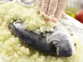 Sea Bream in Salt Crust preparation step 5 Sea Bream in Salt Crust preparation step 5