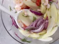 Shrimp Asparagus Salad preparation step 5 Shrimp Asparagus Salad preparation step 5