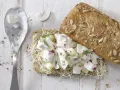 Smoked Chicken Salad Sandwiches preparation step 4 Smoked Chicken Salad Sandwiches preparation step 4