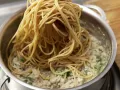 Spaghetti with Creamy Tuna Sauce preparation step 10 Spaghetti with Creamy Tuna Sauce preparation step 10