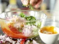 Spicy Shrimp with Avocado Cream preparation step 6 Spicy Shrimp with Avocado Cream preparation step 6