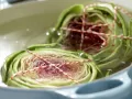 Steamed Artichokes with Citrus Aioli preparation step 6 Steamed Artichokes with Citrus Aioli preparation step 6