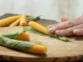 Steamed Carrots and Wild Garlic preparation step 2 Steamed Carrots and Wild Garlic preparation step 2