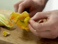 Steamed Zucchini Blossoms preparation step 8 Steamed Zucchini Blossoms preparation step 8